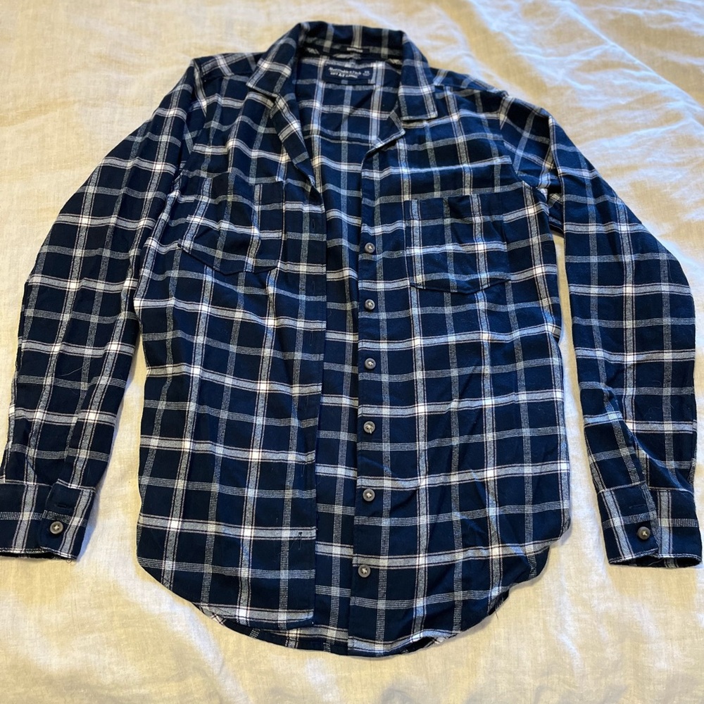 Abercrombie soft A&F boyfriend flannel
